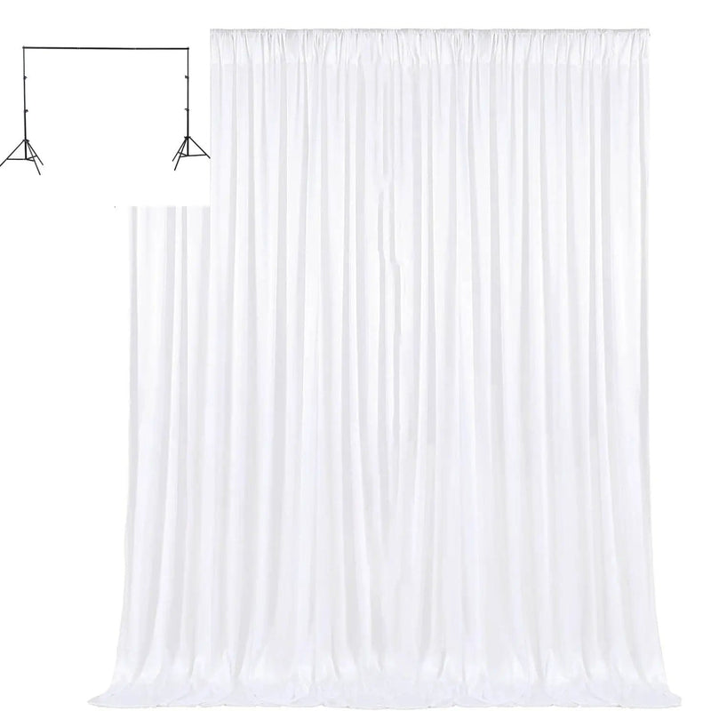 salelink.co.nz Unbranded 3M x 3M White Curtain Backdrop + Stand 3M White Curtain Backdrop and Stand for Studio