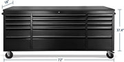 Kiwi Grab Kiwi Grab 72 Inch 15 Drawers black Tool Chest workbench 72 Inch 15 Drawers black Tool Chest workbench