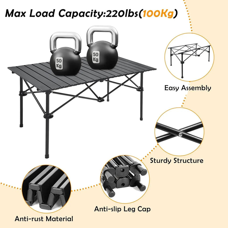 ECOTREK Table The Perfect Travel Camping Table – 95cm Foldable Outdoor Table LFRD5041 The Perfect Travel Camping Table – 95cm Foldable Outdoor Table LFRD5041