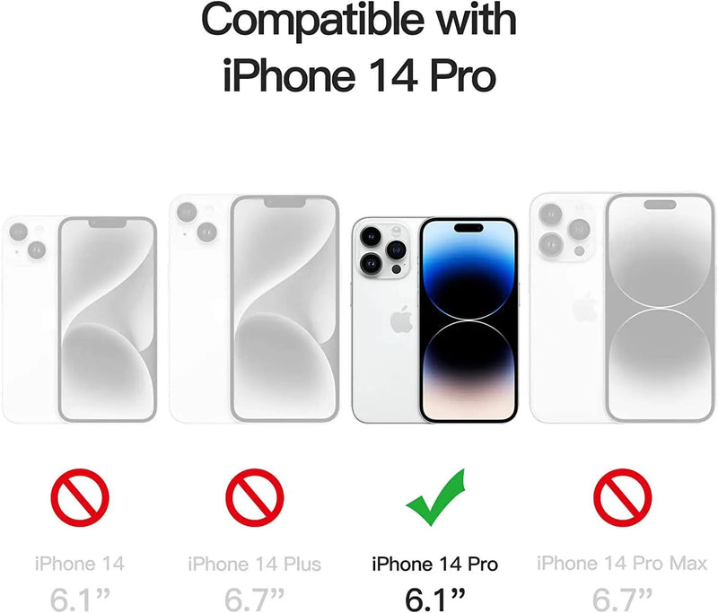 salelink.co.nz Unbranded 2PCS iPhone 14 Pro Screen Protector IPhone 14 Pro Screen Protector 2 Pack 9D Glass