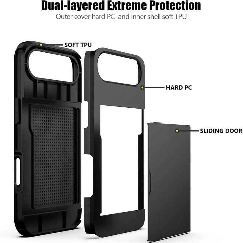 salelink.co.nz Unbranded iPhone 17 Air Case iPhone 17 Air Case - Card Holder Shockproof Rugged (PR910...