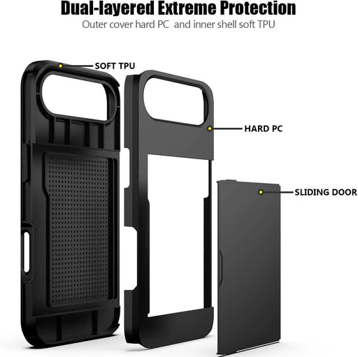 salelink.co.nz Unbranded iPhone 17 Air Case iPhone 17 Air Case - Card Holder Shockproof Rugged (PR910...