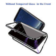 Samsung S8 Plus Clear Back Tempered Glass Case With Magnetic Metal Frame – view 2