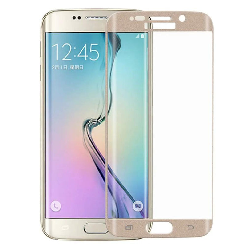 Samsung S6 Edge Screen Protector Tempered Glass - Gold – view 1