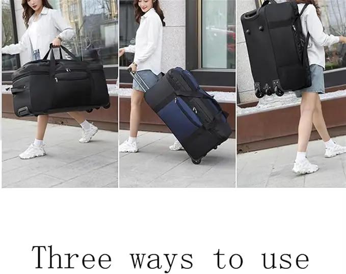ECOTREK Storage Bag Expandable Rolling Checked-In Duffle Bag with Wheels CP1351 Expandable Rolling Checked-In Duffle Bag with Wheels CP1351