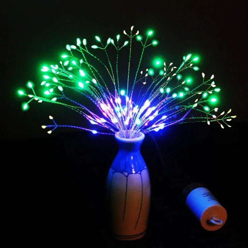 198 LED Hanging Starburst Firework Fairy String Light Lamp Party Xmas Decro – view 4