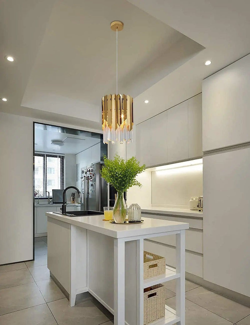 salelink.co.nz Unbranded Modern Crystal Pendant Light Gold Modern Crystal Pendant Light Gold | Action Outdoors NZ