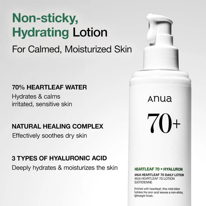 Poppy Gifts Skin Care Anua Heartleaf 70 Daily Lotion 200ml Anua Heartleaf 70 Daily Lotion 200ml
