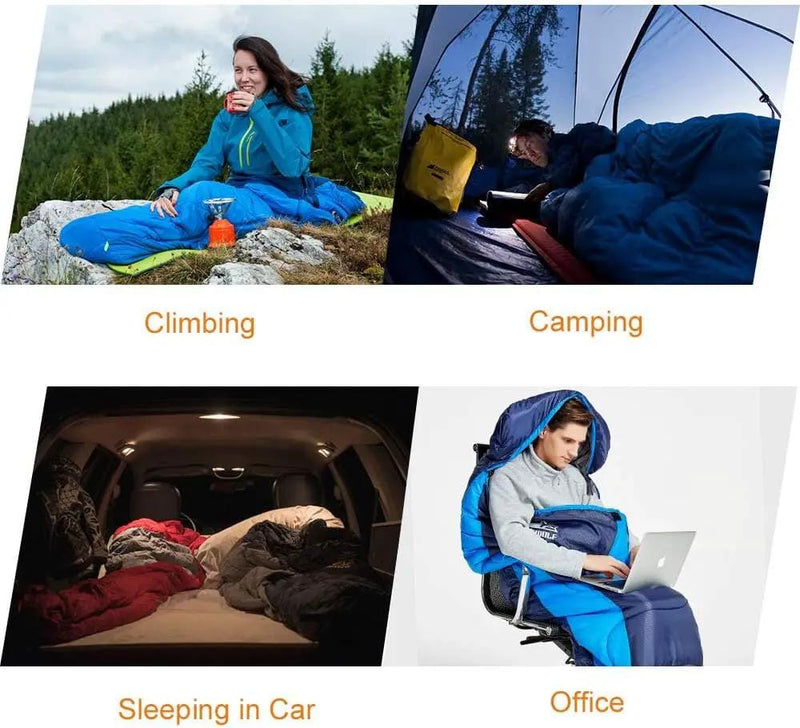 ECOTREK Sleeping bag 4-Season Adults Envelope Camping Sleeping Bag – Compact & Lightweight DYLF61327 4-Season Adults Envelope Camping Sleeping Bag – Compact & Lightweight DYLF61327