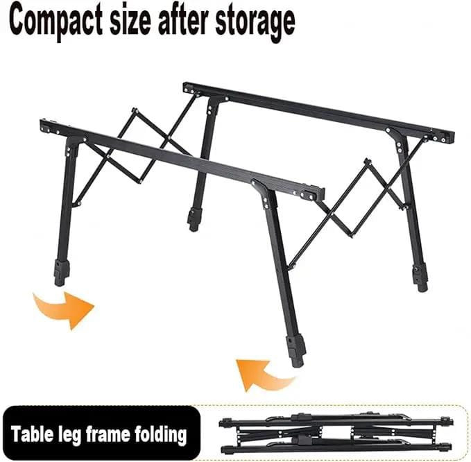 ECOTREK Table Aluminium Height Adjustable Egg Roll Camping Table – Portable Outdoor Table 89cm TYGM1521 Aluminium Height Adjustable Egg Roll Camping Table – Portable Outdoor Table 89cm TYGM1521