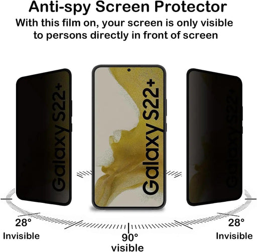 Samsung S22 Plus Privacy Anti Spy Peep Screen Protector – view 2