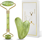 Poppy Gifts Jade Roller and Gua Sha Massager Set Jade Roller and Gua Sha Massager Set