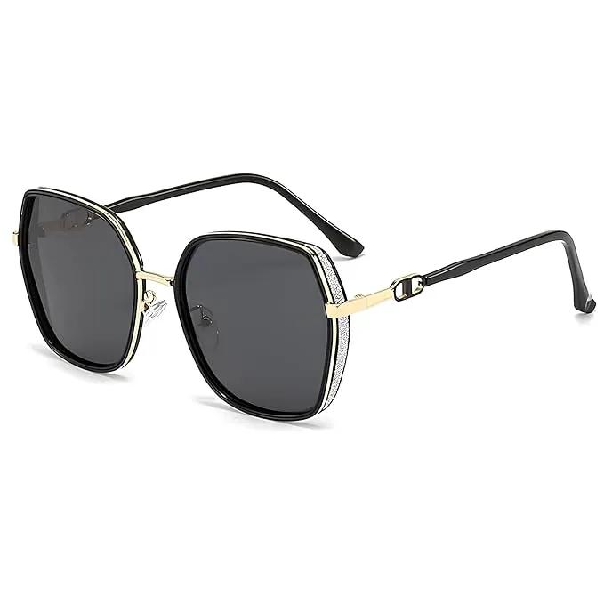 ECOTREK Sunglasses Ecotrek UV Protected Oversized Sunglasses for Women – Square Frame LX21-21 Ecotrek UV Protected Oversized Sunglasses for Women – Square Frame LX21-21