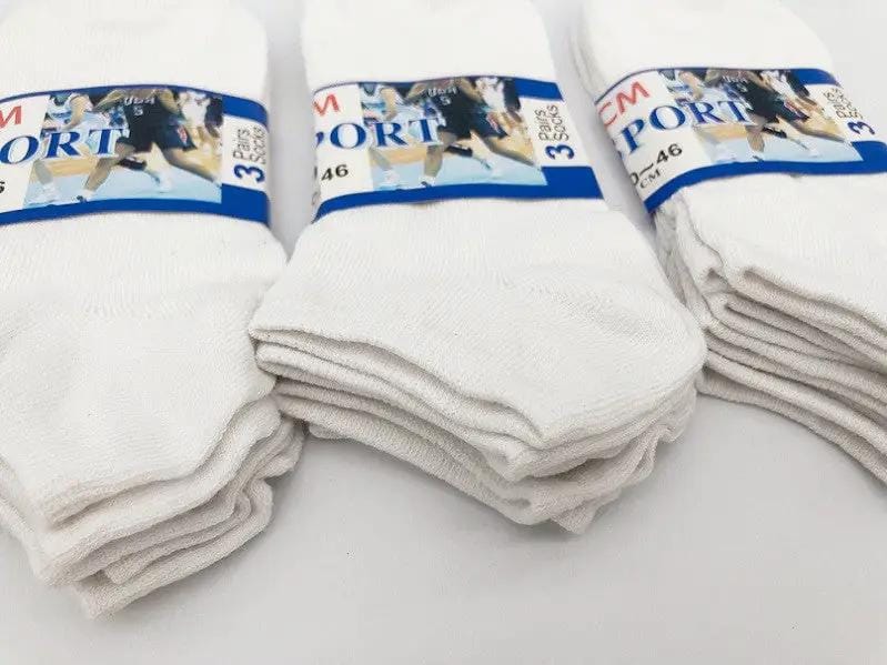 dealonline.co.nz dealonlinenz (60 Pairs) Thin Ankle Socks - WHITE - M7-11/ W8-12 CM 60 Pairs Thin White Ankle Socks Unisex