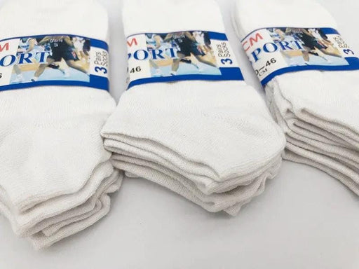 dealonline.co.nz dealonlinenz (60 Pairs) Thin Ankle Socks - WHITE - M7-11/ W8-12 CM 60 Pairs Thin White Ankle Socks Unisex
