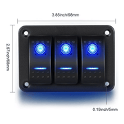 salelink.co.nz Unbranded 3 Gang Switch Panel 3 Gang Switch Panel | Action Outdoors NZ