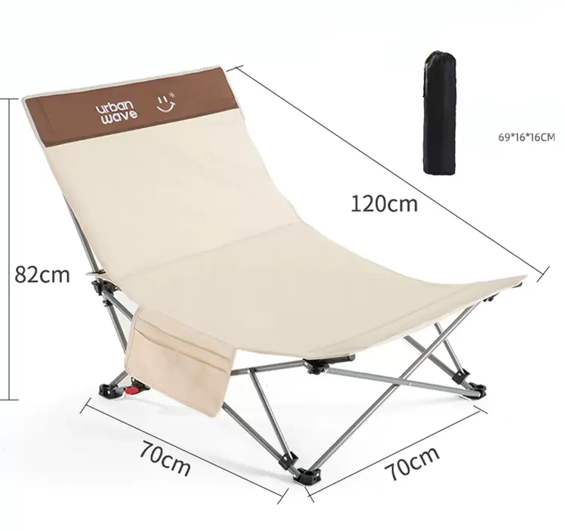 ECOTREK Chair Portable Folding Beach Chair – Enhanced Size & Comfort URB10326 Portable Folding Beach Chair – Enhanced Size & Comfort URB10326