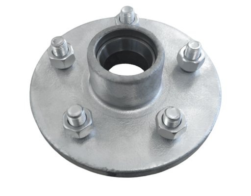 Trojan 225mm Wheel Hub Blank For Stud Holes 5 By 4.5 Inch Slimline No Disc