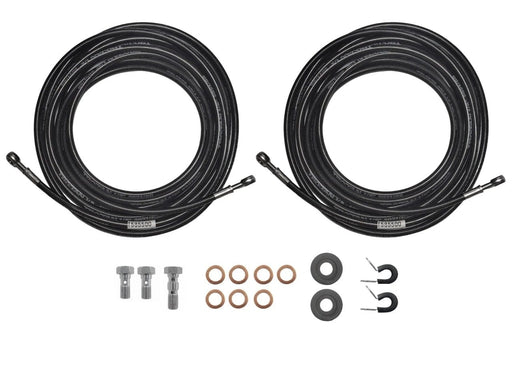Stainless Steel Teflon Brake Hose Kit Banjo To Banjo 2x5.5m Fittings Included