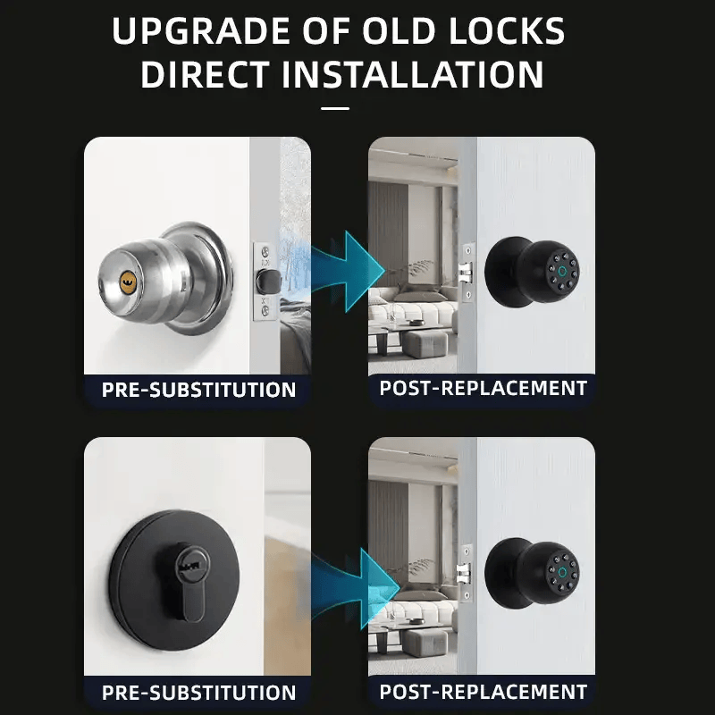 salelink.co.nz Unbranded Smart Door Lock Ball Lock Smart Door Lock Ball Lock | Action Outdoors NZ
