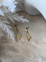 Tahana Jewellery Earrings Kōrama V Gold Earrings Kōrama V Gold Earrings
