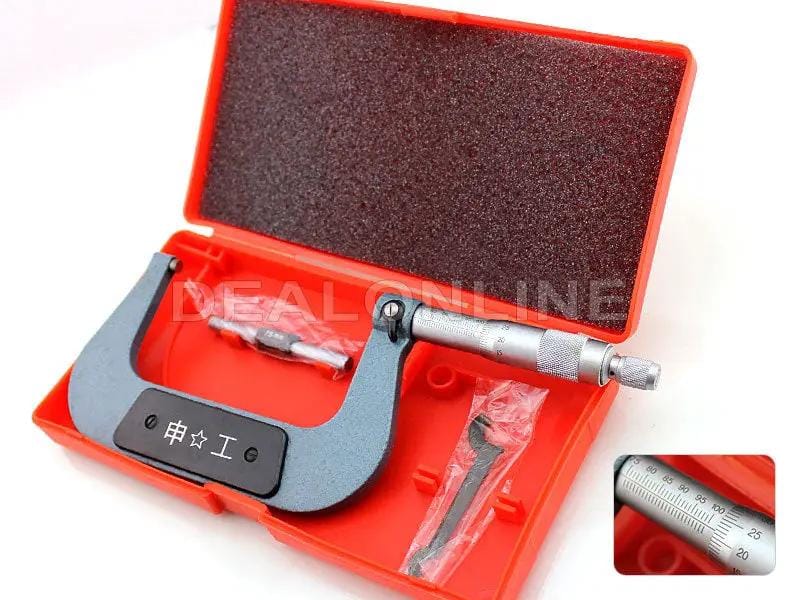 dealonline.co.nz dealonlinenz 75-100mm Outside Measuring Micrometer 75 to 100mm Outside Micrometer With Carbide Faces