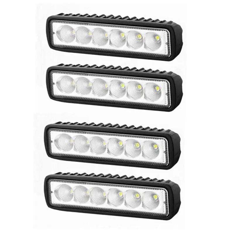 4x 6inch 30W LED Work Driving Light Bar Flood – view 1