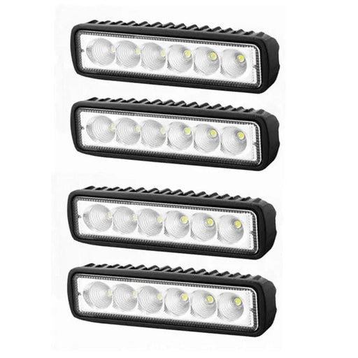 4x 6inch 30W LED Work Driving Light Bar Flood – view 1