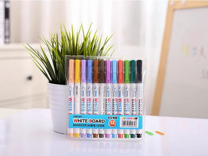 (12PCS/PACK) Whiteboard Marker Pen - Fine tip , Colourful – view 1