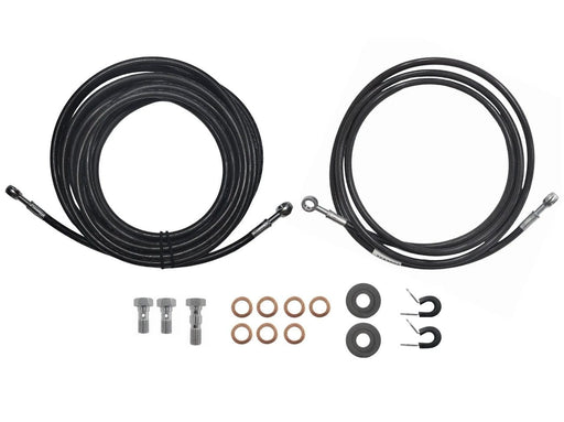 Stainless Steel Teflon Brake Hose Kit Banjo To Banjo 1x2m And 1x6m