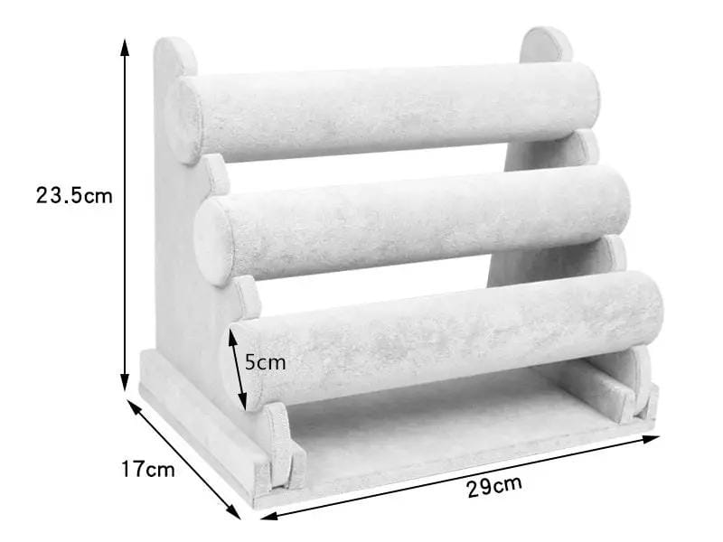 Velvet 3-Level Bracelet Watch Display Stand/Holder – view 2