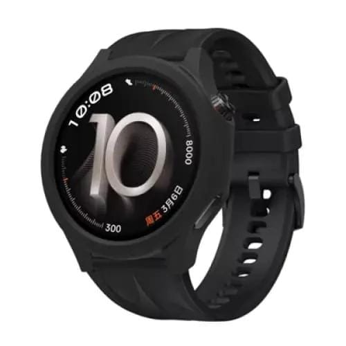 Protective Case for OnePlus Watch 4 (Black Silicone) – view 1