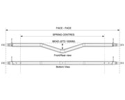 Trojan Gull Wing Disc Braked Axle 1750kg Galvanised Heavy Duty Made To Order For Trailers – view 2
