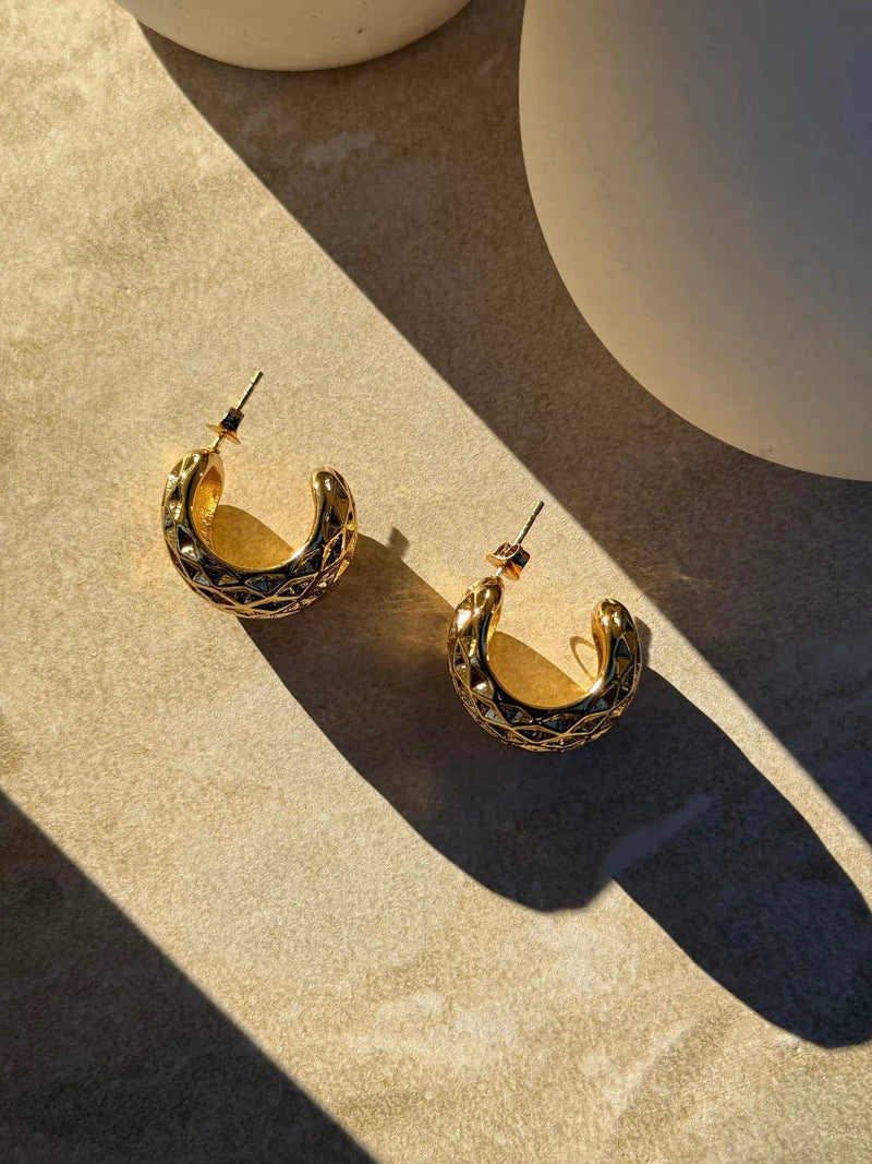Tahana Jewellery Earrings Kōhatu Koura Gold Earrings Kōhatu Koura Gold Earrings