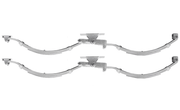 Slipper Eye Type 3000kg Load 45mm Width Pair Trojan for Tandem Trailer Suspension Durable – view 1