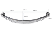 Trojan 5-Leaf Double Eye Leaf Spring 540mm For Boat And Utility Trailers Heavy-Duty Load Support – view 1