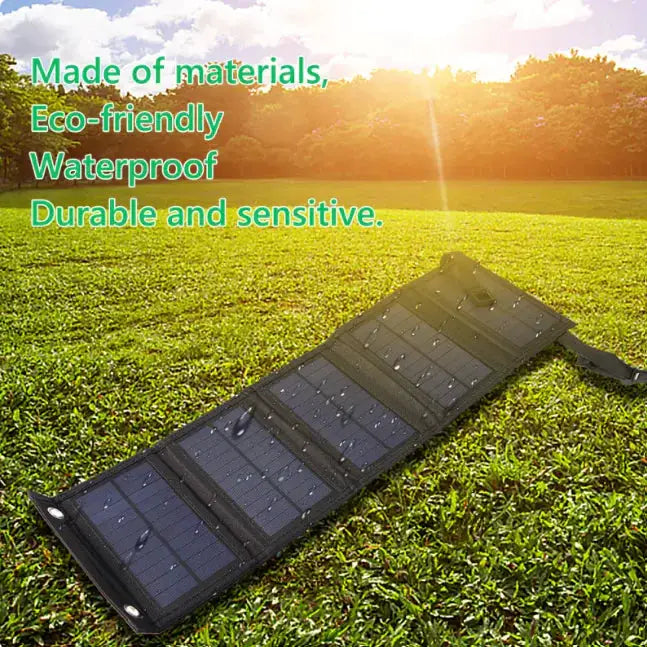 Foldable Solar Panel for Outdoor Travel - Portable Power Charger – view 2