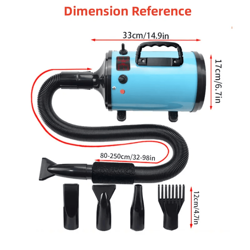 salelink.co.nz Unbranded Pet Dog Hair Dryer Black Pet Dog Hair Dryer Black | Action Outdoors NZ