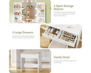 The Shopsite Home-living Dressing Table With Mirror Dressing Table With Mirror