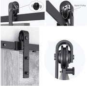salelink.co.nz Unbranded 2M Sliding Barn Door Hardware Kit 2M Sliding Barn Door Hardware Kit Rust Resistant