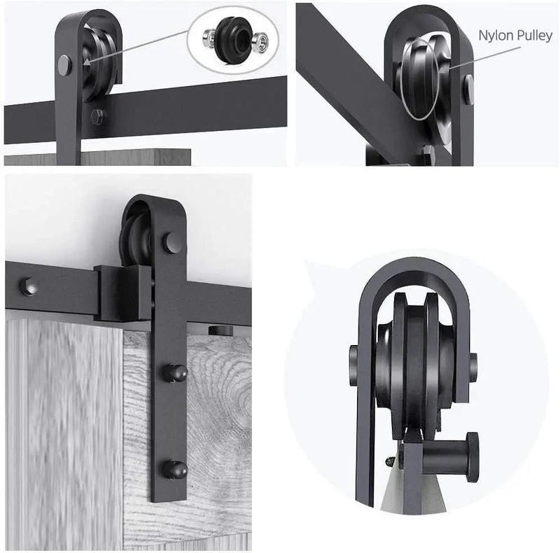salelink.co.nz Unbranded 2M Sliding Barn Door Hardware Kit 2M Sliding Barn Door Hardware Kit Rust Resistant