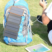 salelink.co.nz Unbranded Solar Power Bank with 4 Panels 25000mAh Solar Power Bank 25000mAh Four Panel Charger Orange