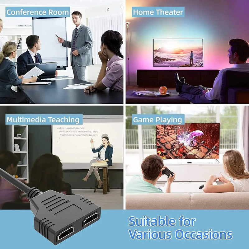 salelink.co.nz Unbranded HDMI Splitter 1 in 2 Out HDMI Splitter 1 in 2 Out | Action Outdoors NZ