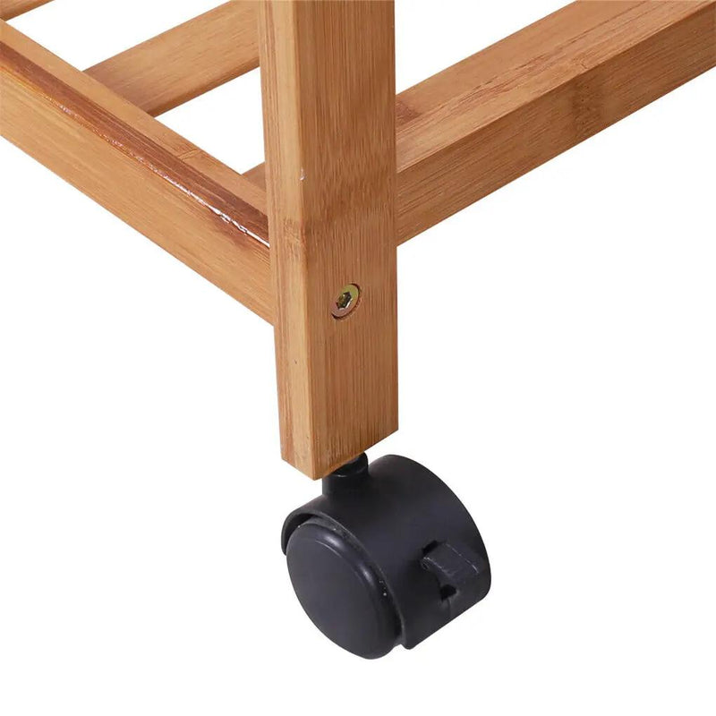 salelink.co.nz Unbranded Wooden Coat Rack on Wheels 80cm Wooden Coat Rack on Wheels 80cm | Action Outdoors NZ