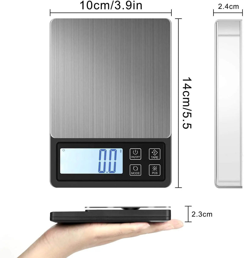 Digital Pocket Scale with USB Rechargeable 3000g/0.1g – view 6