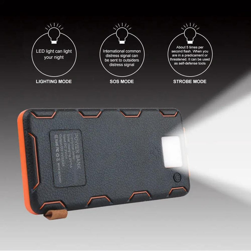 20000mAh Solar Power Bank Dual USB Emergency Charger Outdoor Portable – view 7
