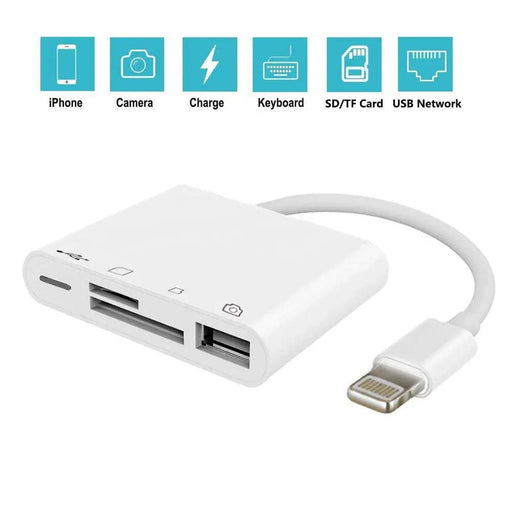 salelink.co.nz Unbranded 4 in 1 Camera Card Reader 4 In 1 Camera Card Reader USB Adapter For iPhone iPad