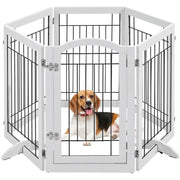 Yaheetech 6-Panel Pet Puppy Safety Fence with 3 Support Feet 6-Panel Pet Puppy Safety Fence with 3 Support Feet