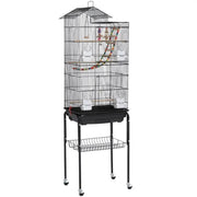 Yaheetech Rolling Metal Bird Cage with Detachable Stand Rolling Metal Bird Cage with Detachable Stand