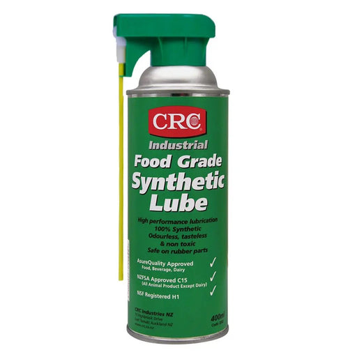 CRC Food Grade Lubricants CRC Food Grade Synthetic Lube Aerosol 400ml 3362 CRC Food Grade Synthetic Lube Aerosol 400ml